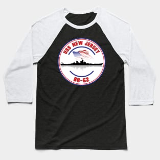 USS New Jersey BB-62 Baseball T-Shirt